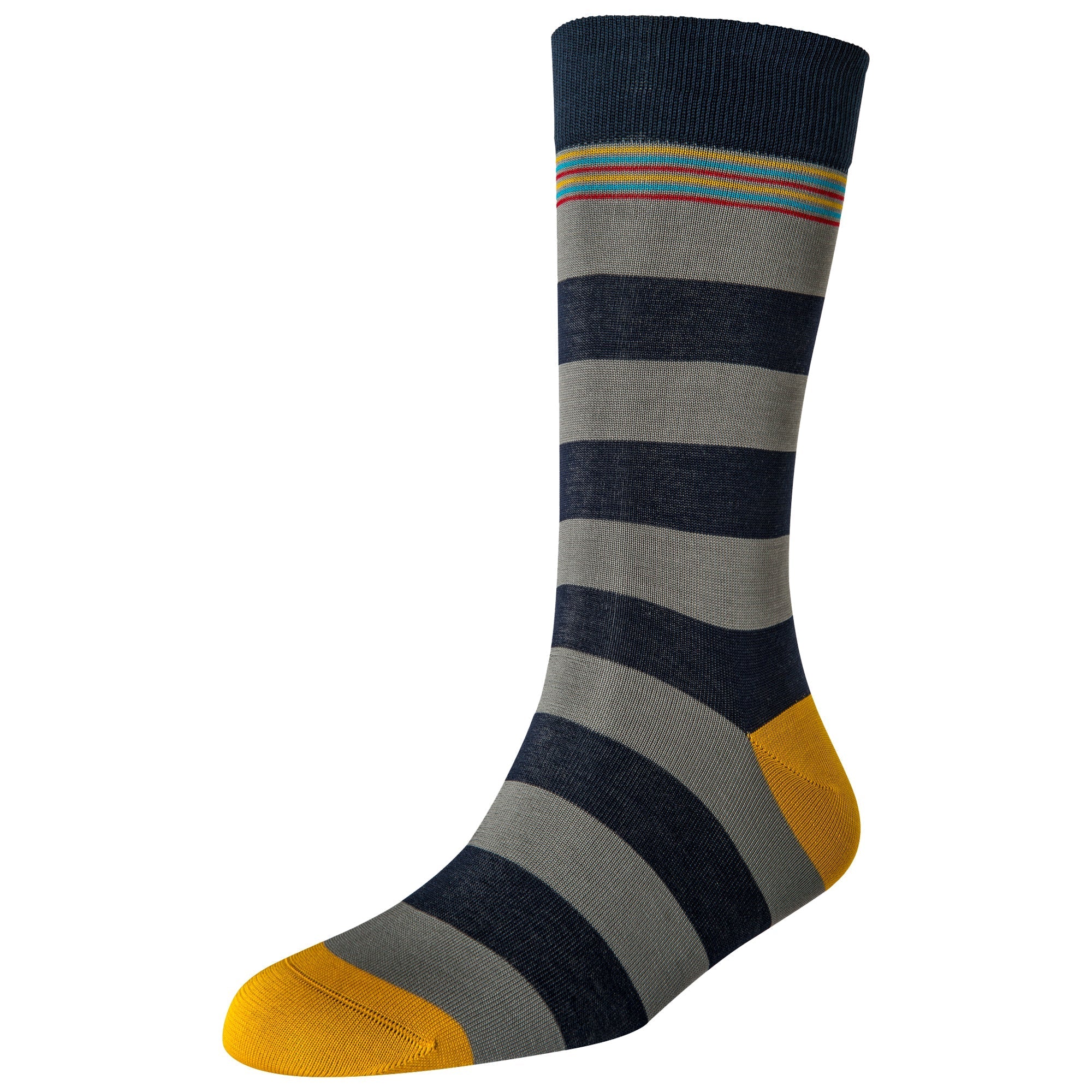 Men's Broad Stripe Standard Length Socks