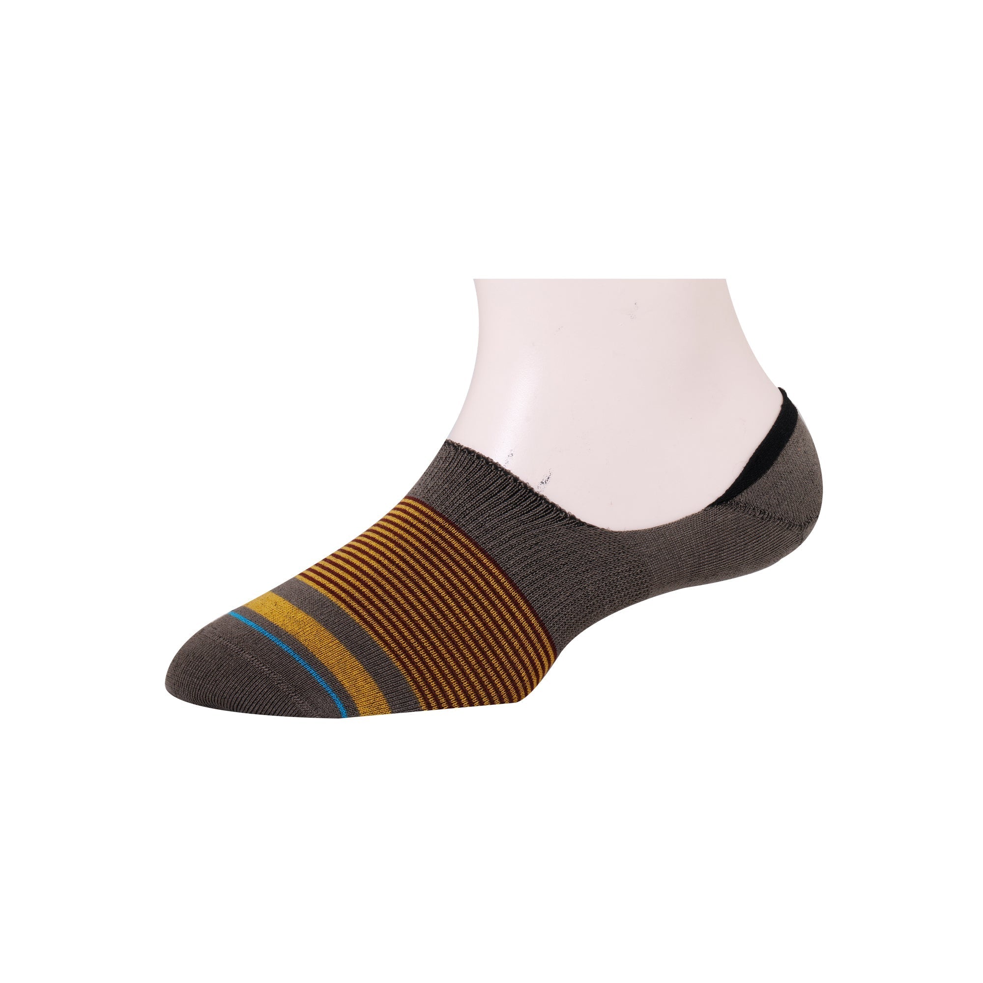 Men's Invisible/No-Show Pin Stripe Socks