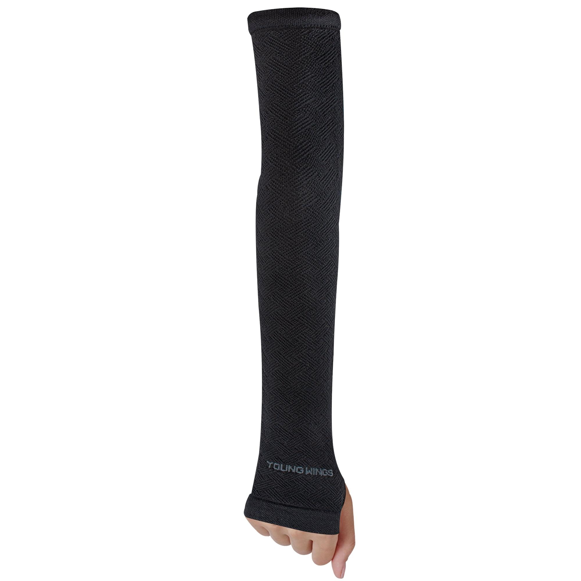 Antibacterial Zig Zag Fashion Arm Protectors for Women (Pack of 1 - Pair, UPF 50+)