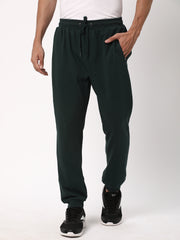 Cotstyle Men's Super Combed Cotton Slim-Fit Casual Joggers with Zipper Pockets - Green, Style no.JR1200