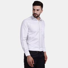 Men's Luthai Supima Mercerised Cotton Verticle Pin Stripe Design Regular Fit Dress Shirt