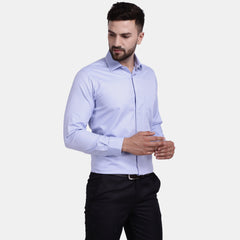 Men's Luthai Supima Mercerised Cotton Verticle Stripe Design Regular Fit Dress Shirt