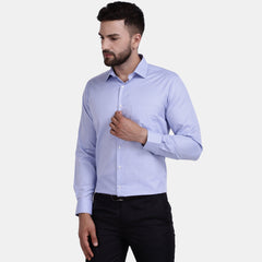 Men's Luthai Supima Mercerised Cotton Verticle Stripe Design Regular Fit Dress Shirt