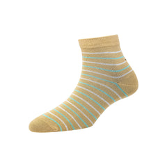 Women's YW-W1-4010 Ankle 2 Colour Stripe Socks