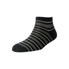 Men's Black Stripe Ankle Socks