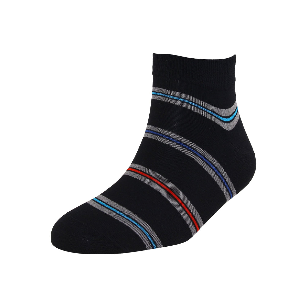 Men's Multicolor Stripe Ankle Socks