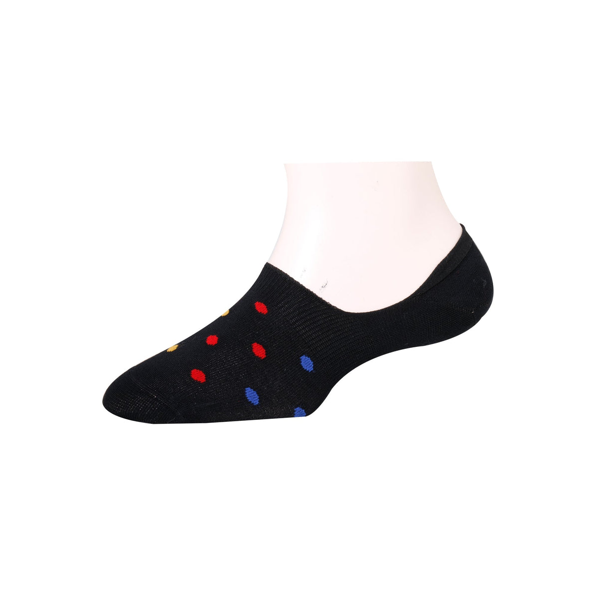 Men's Invisible/No-Show Multicolor Dots Socks