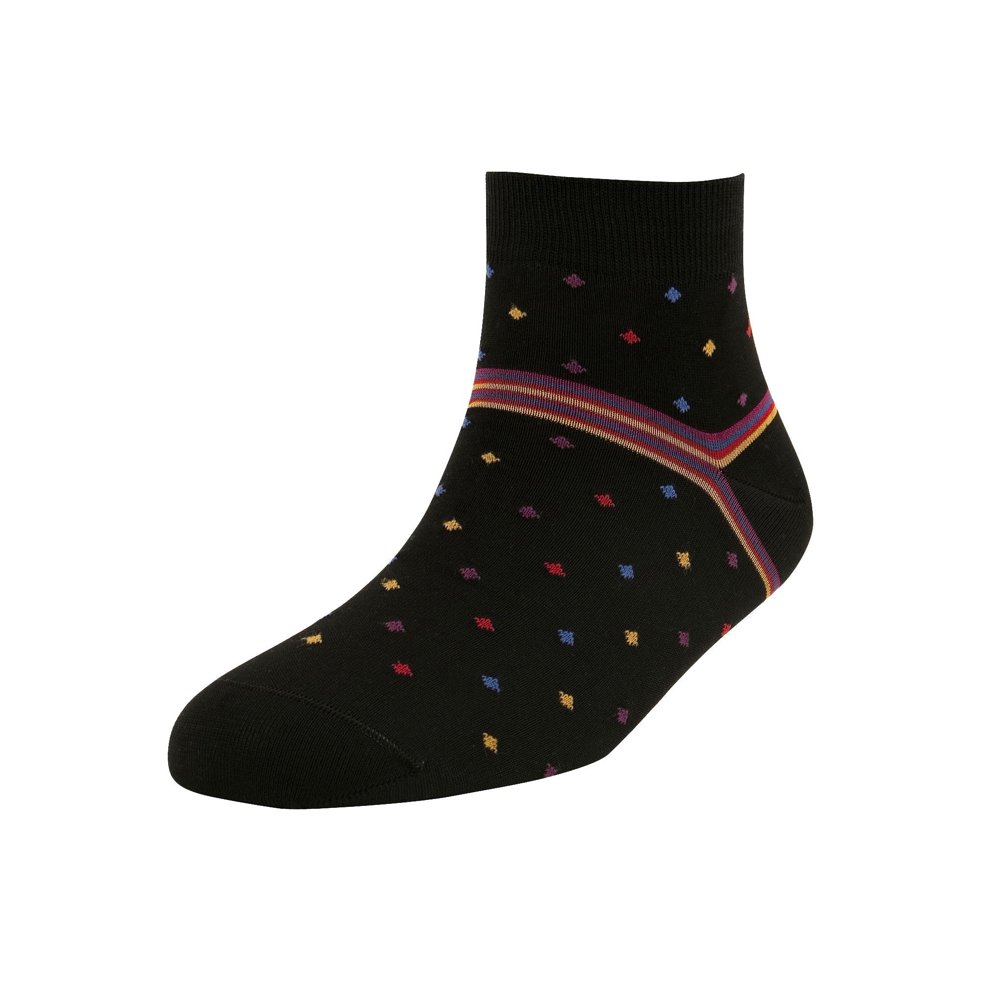 Men's Fashion Diamond Stripe Ankle Socks