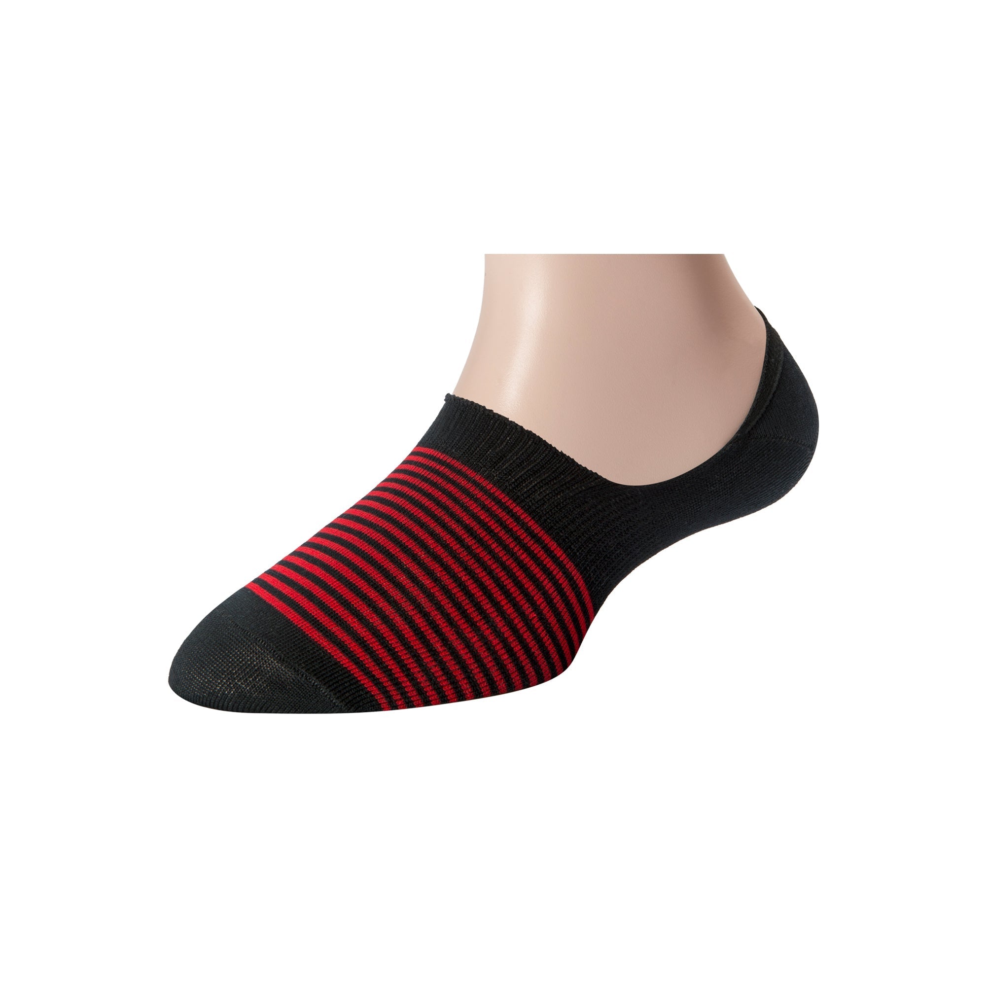 Men's Invisible/No-Show Stripe Socks