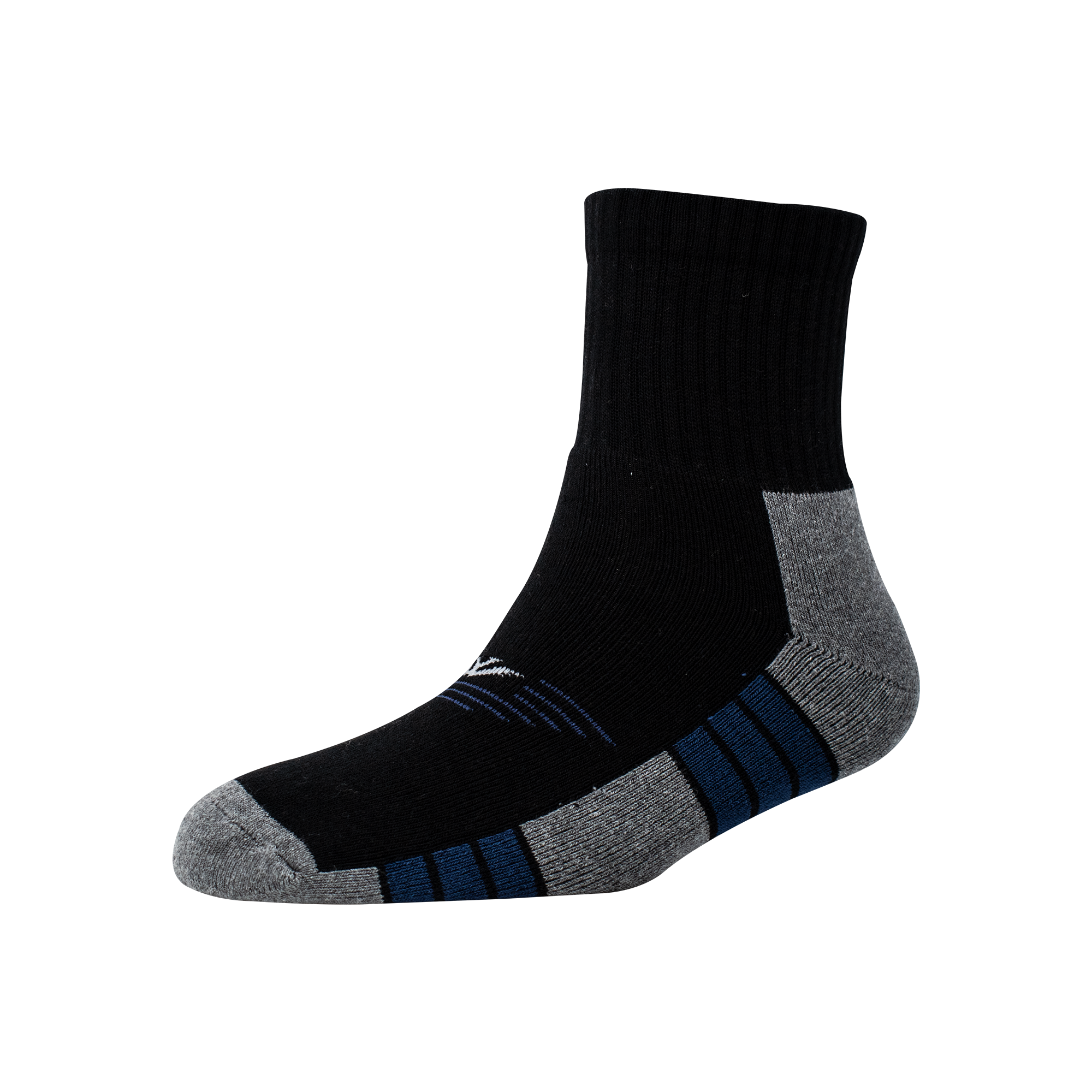 Men's YW-M1-256 Terry Sole Stripe Ankle Socks