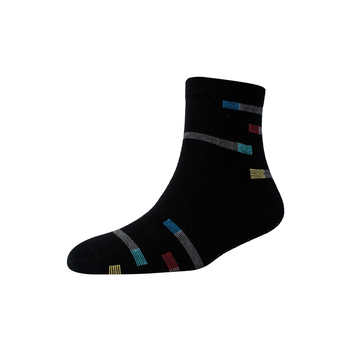 Men's YW-M1-243 Rectangular Stripe Ankle Socks
