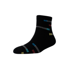 Men's YW-M1-243 Rectangular Stripe Ankle Socks