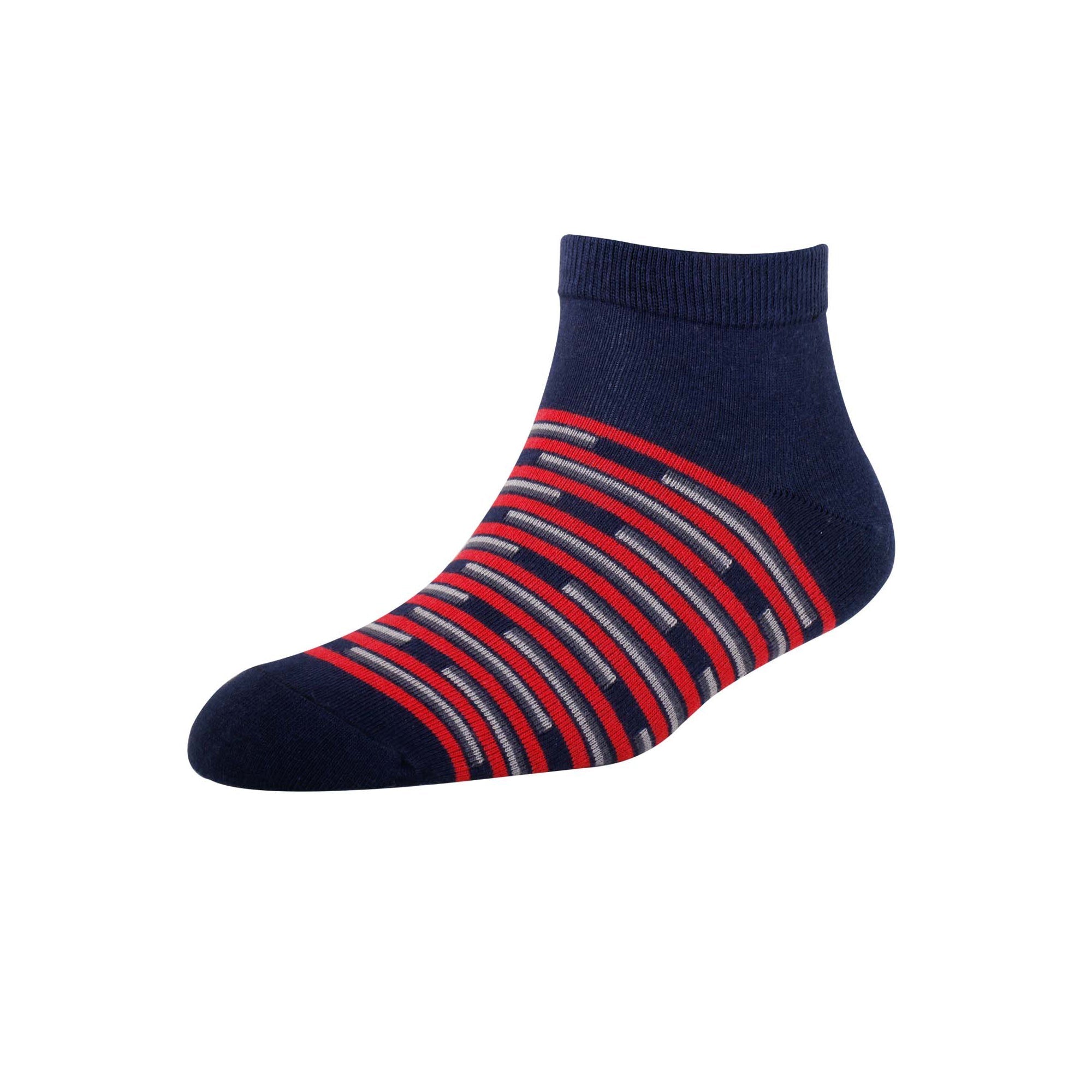 Men's YW-M1-238 Fashion Brick Stripe Ankle Socks