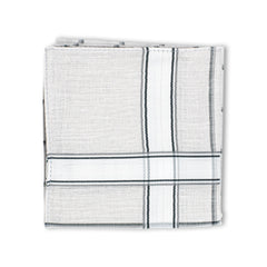 Men's Imerial Premium Cotton 3 Piece Handkerchief Set - Pastel Stripe