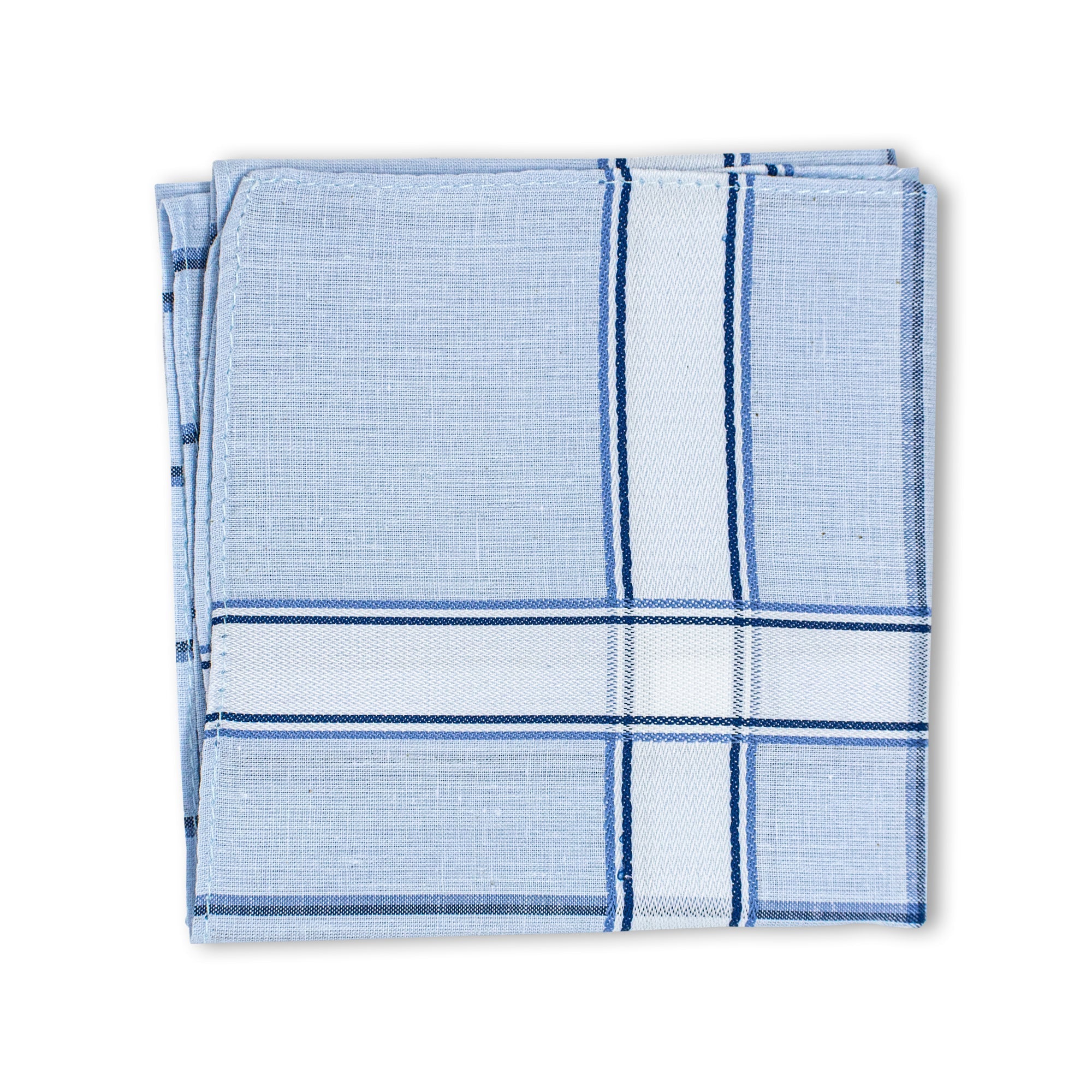 Men's Imerial Premium Cotton Handkerchief - Pastel Stripe