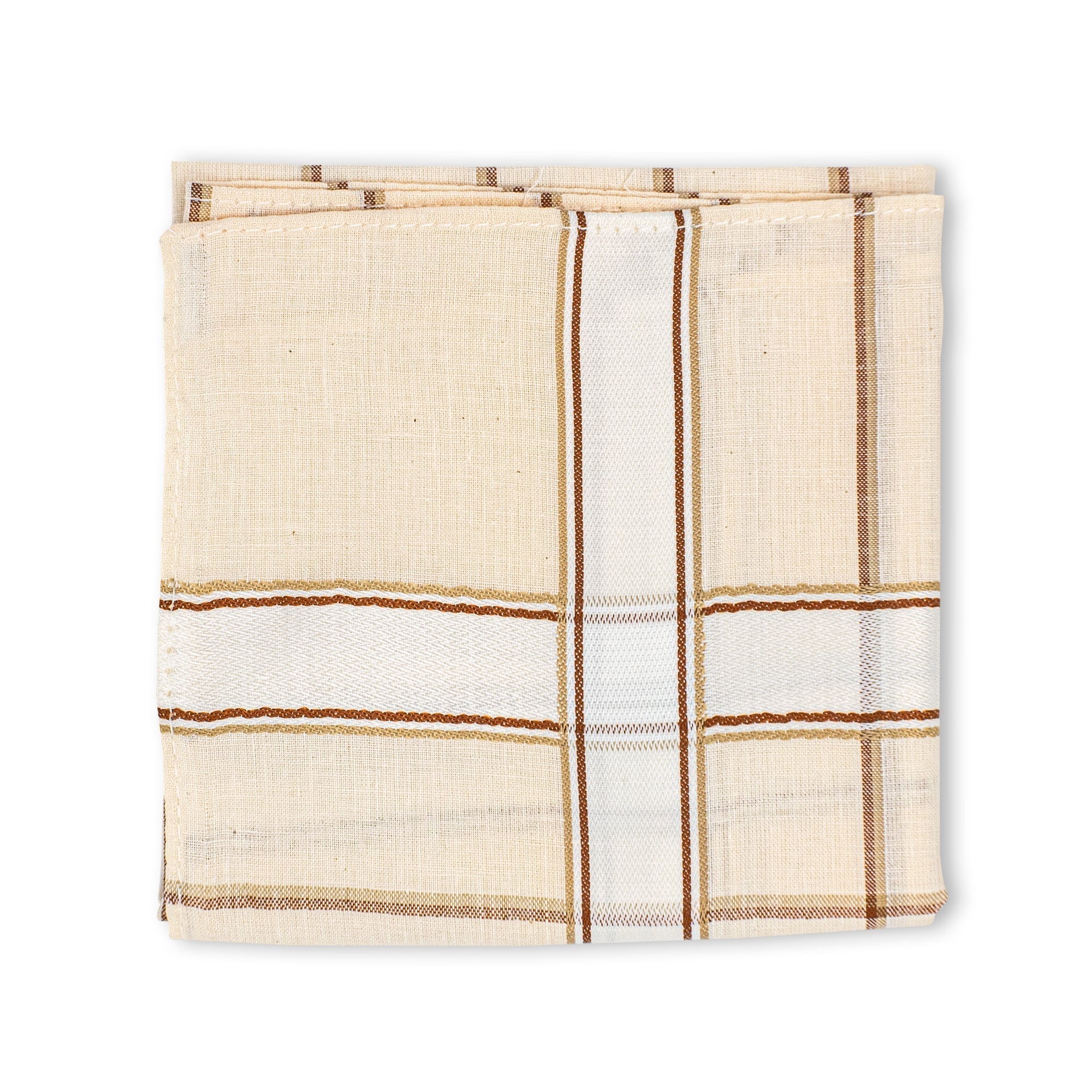 Men's Imerial Premium Cotton 6 Piece Handkerchief Set - Pastel Stripe