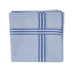 Men's Pristine Mercerised Cotton 6 Piece Handkerchief Set - Pastel Stripe