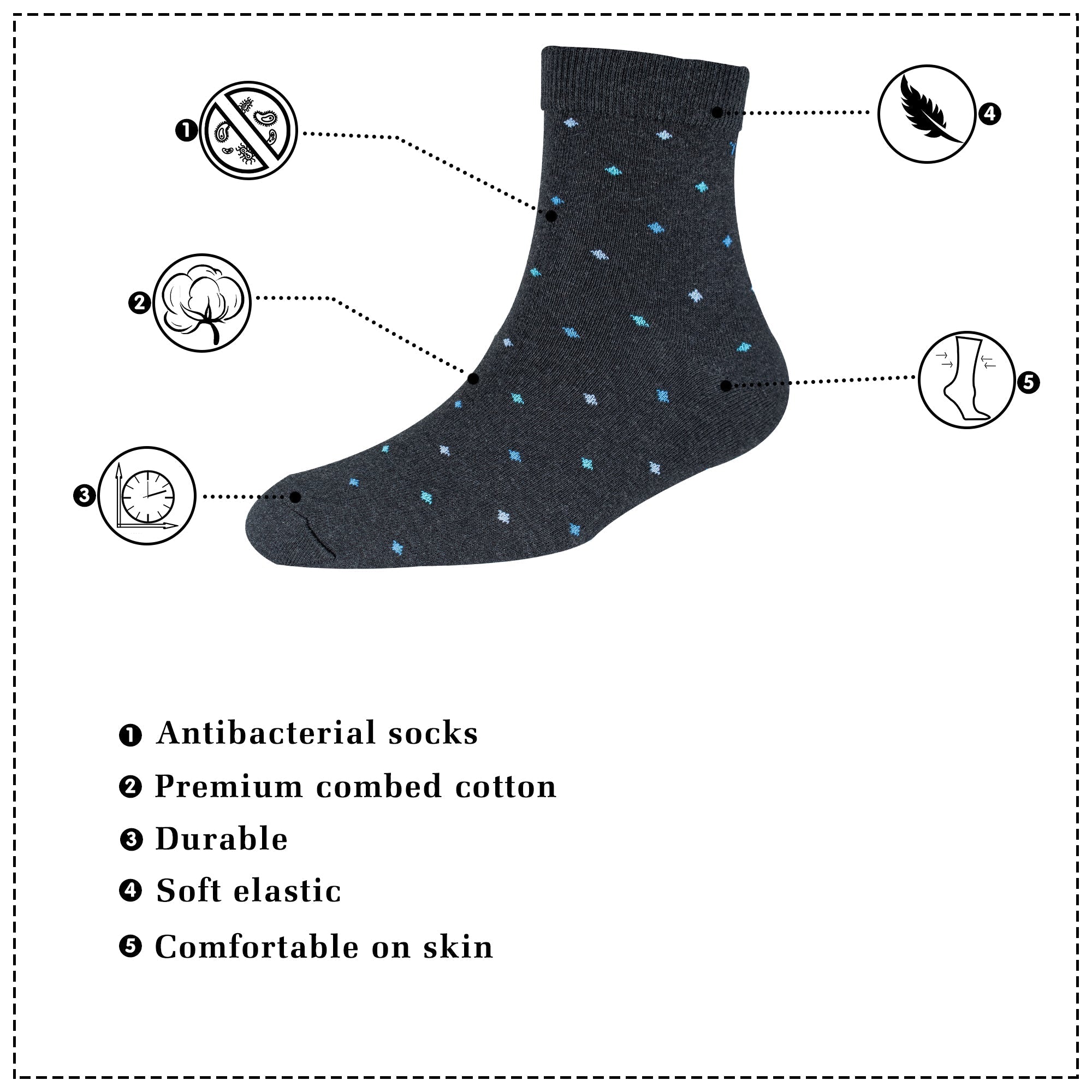 Men's AL046 Pack of 3 Ankle Socks