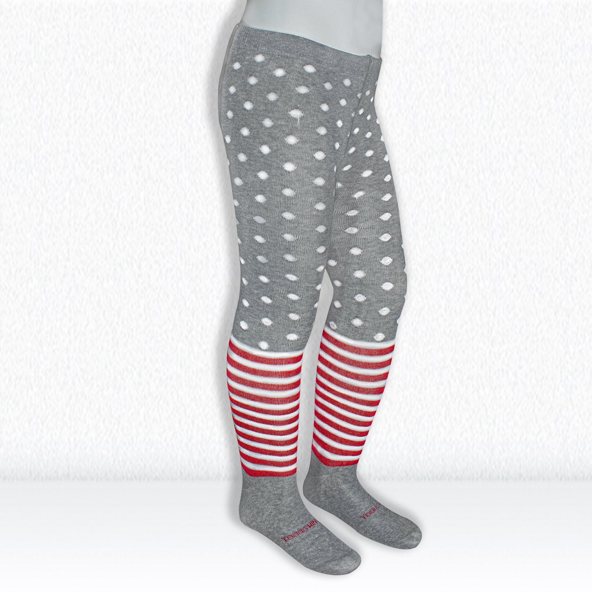 Young Wings Antibacterial Kids Circle & Stripe Design Tights - DT 1006 - Pack of 1