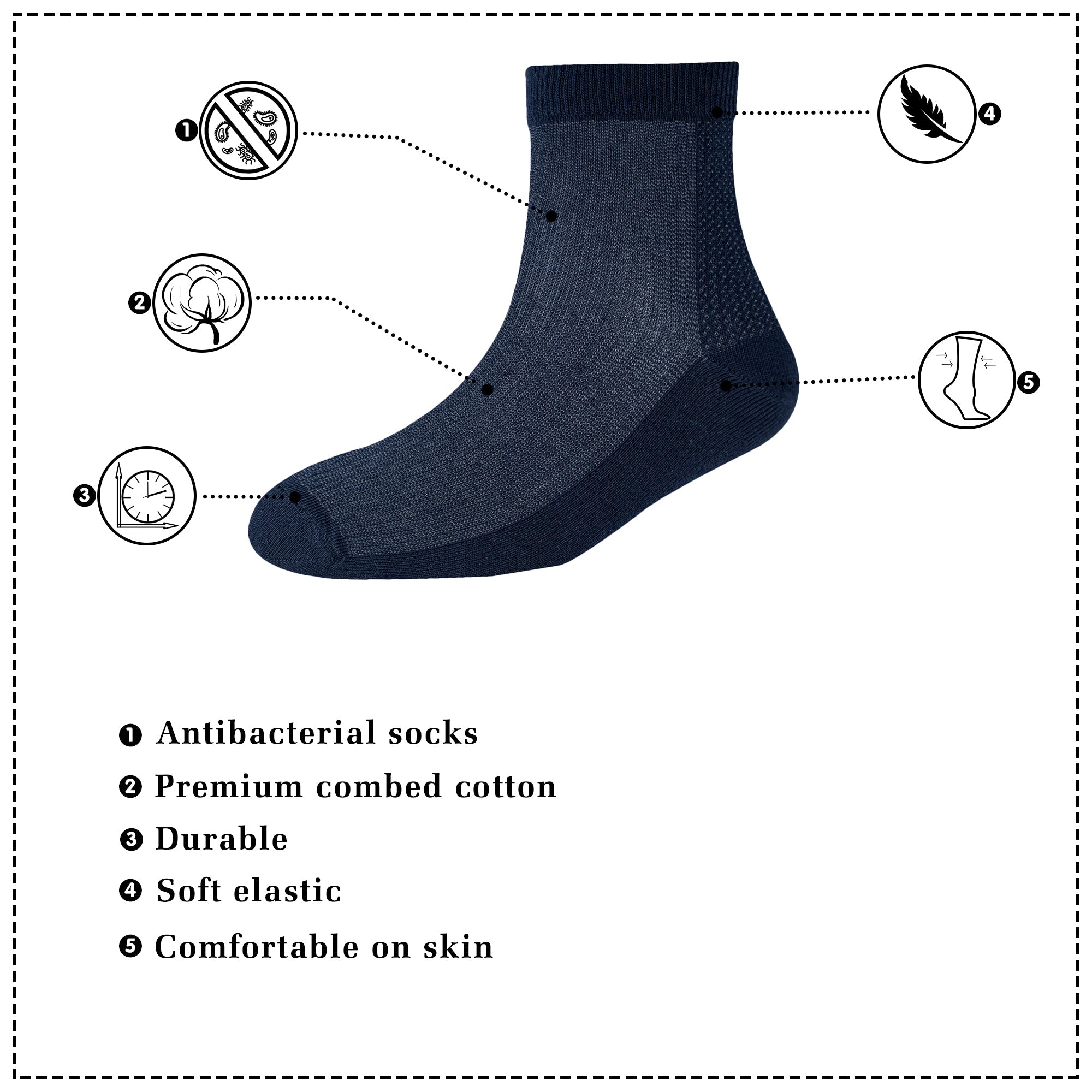 Buy Versatile Comfort: Men's AL048 Ankle Socks, Pack of 3