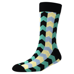 Men's YW-M1-312 Fashion Arrow Crew Socks