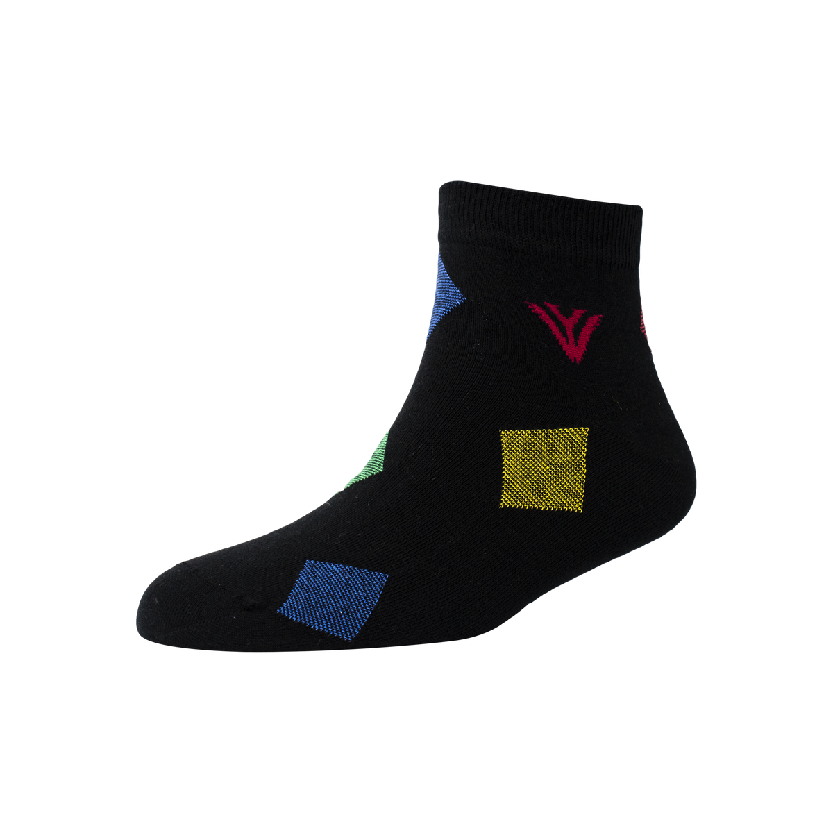 Men's YW-M1-240 Fashion Stripe Multi Blocks Ankle Socks