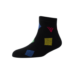 Men's YW-M1-240 Fashion Stripe Multi Blocks Ankle Socks