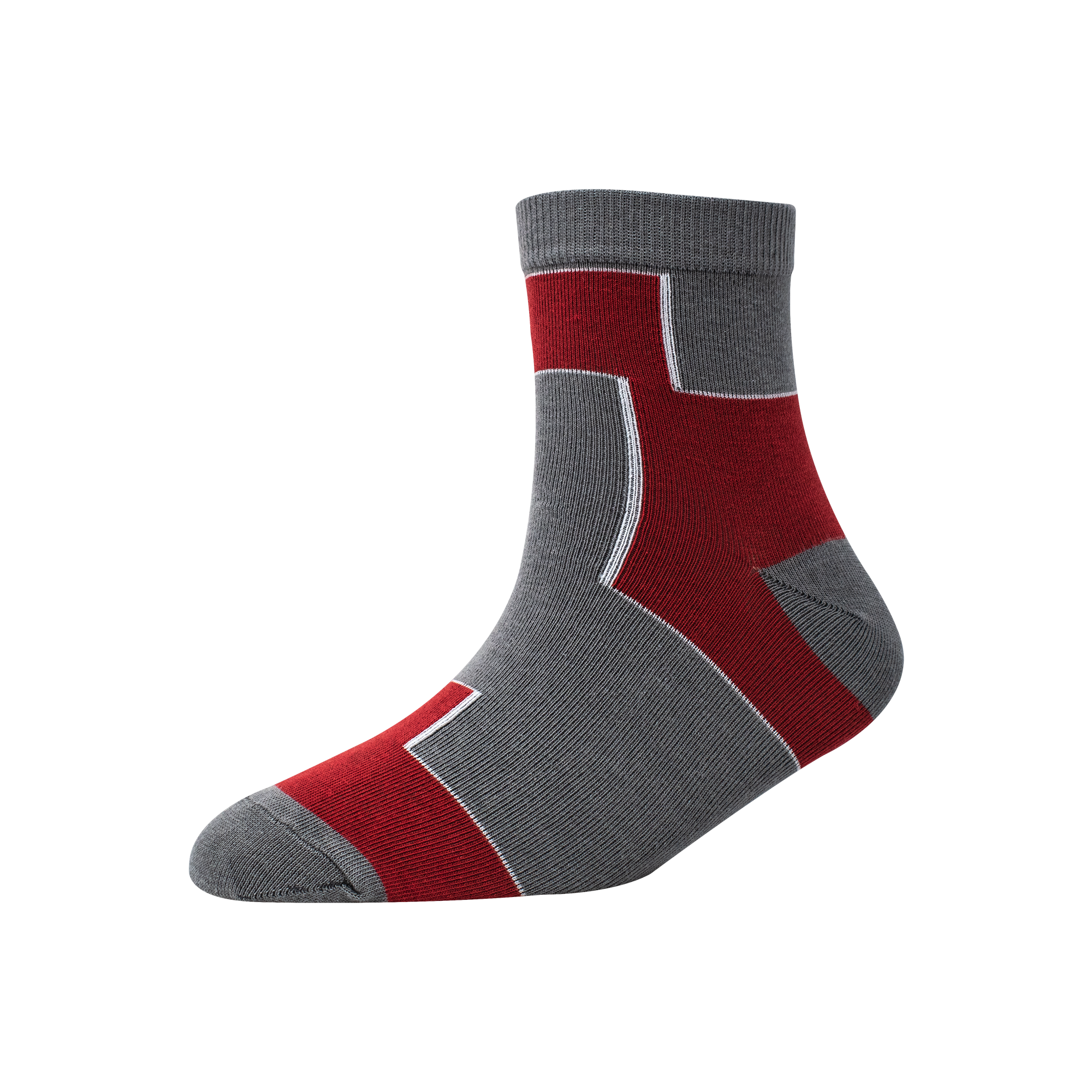 Men's YW-M1-248 Two Block Ankle Socks