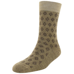 Men's Merino Wool Diamond Fashion Standard Length Socks