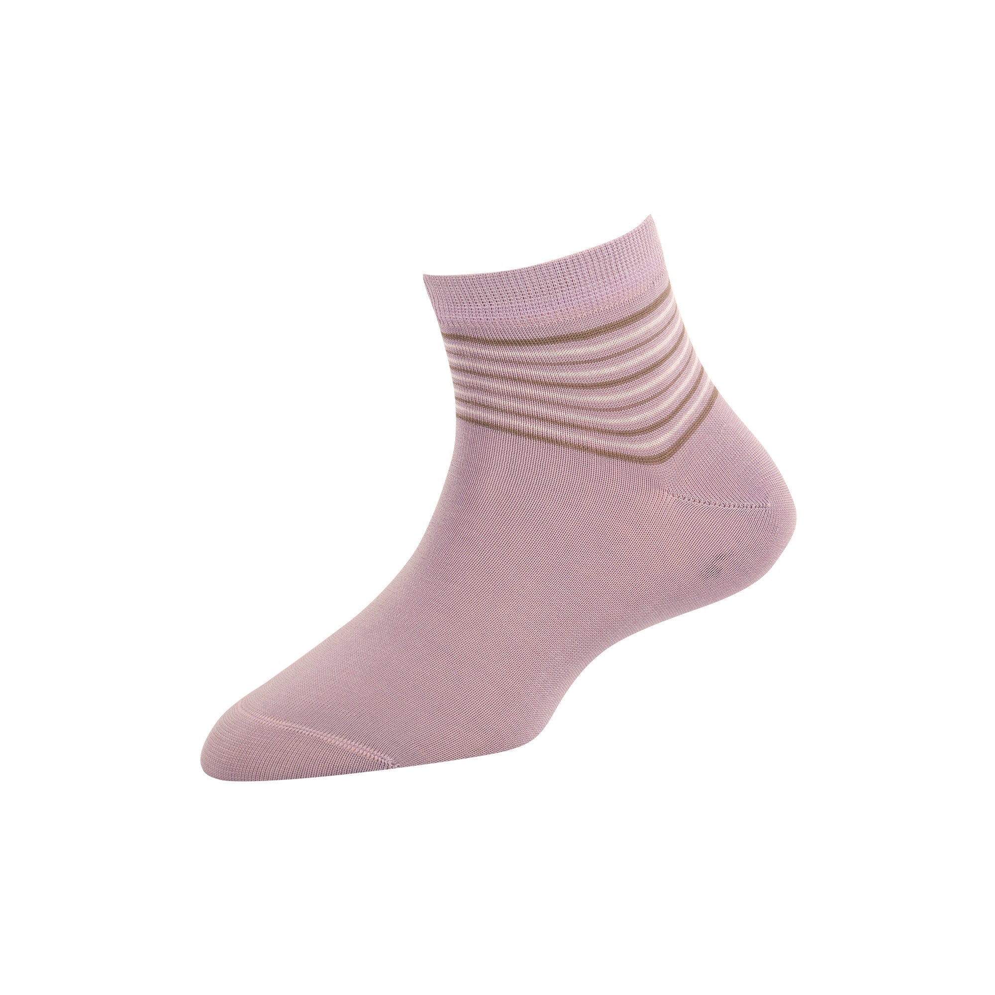 Women's Solid Stripe Ankle Socks
