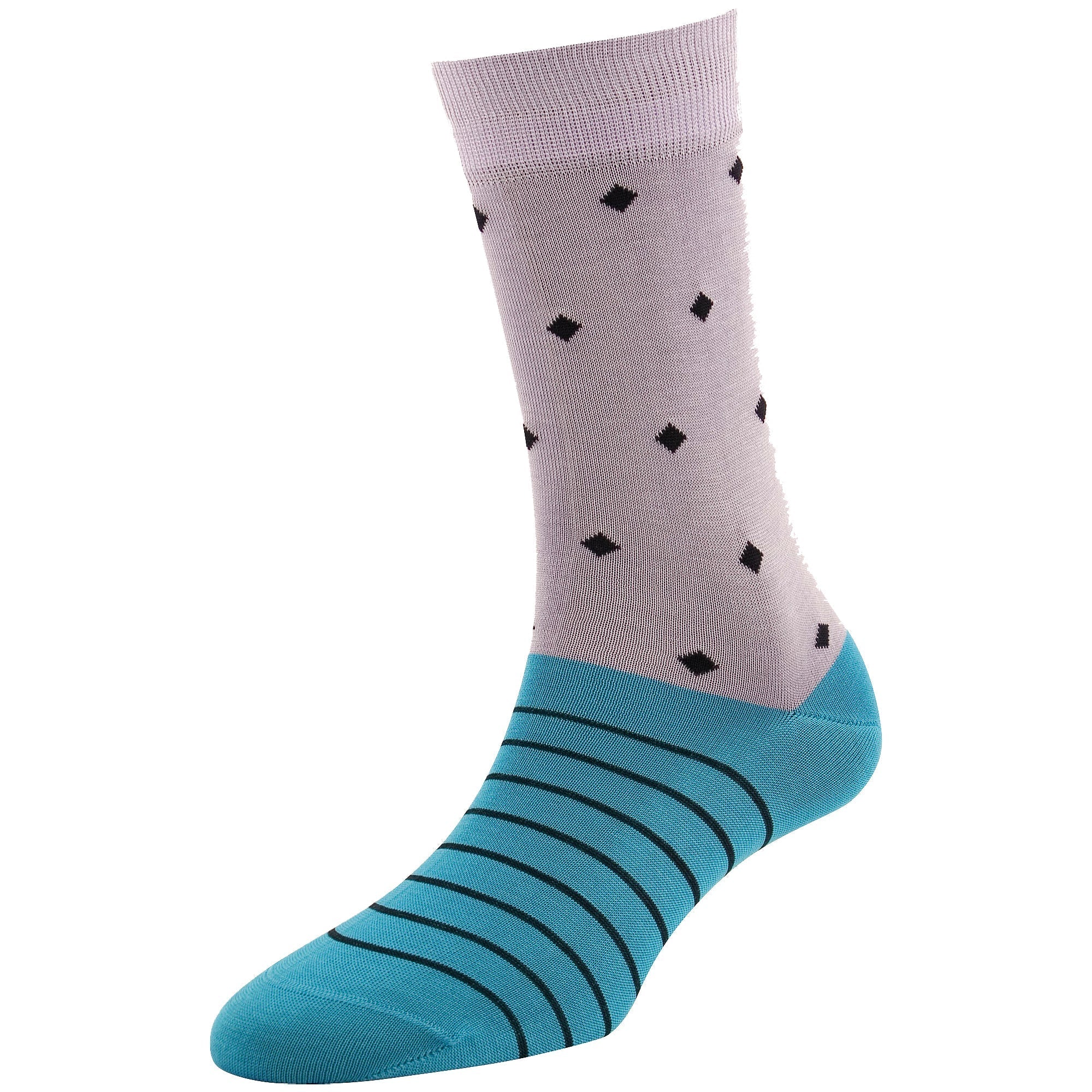 Women's Fashion Diamond Stripe Socks