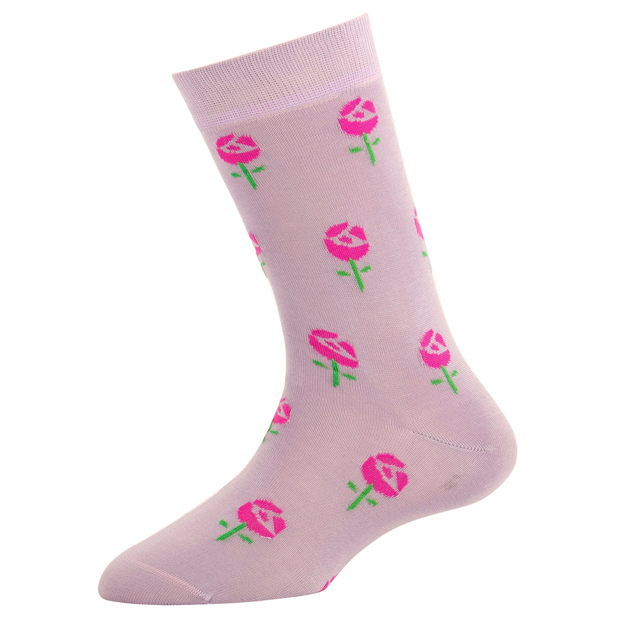 Women's Fashion Rose Socks