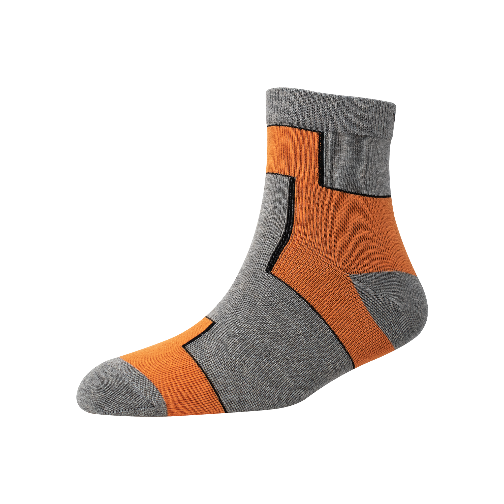 Men's YW-M1-248 Two Block Ankle Socks