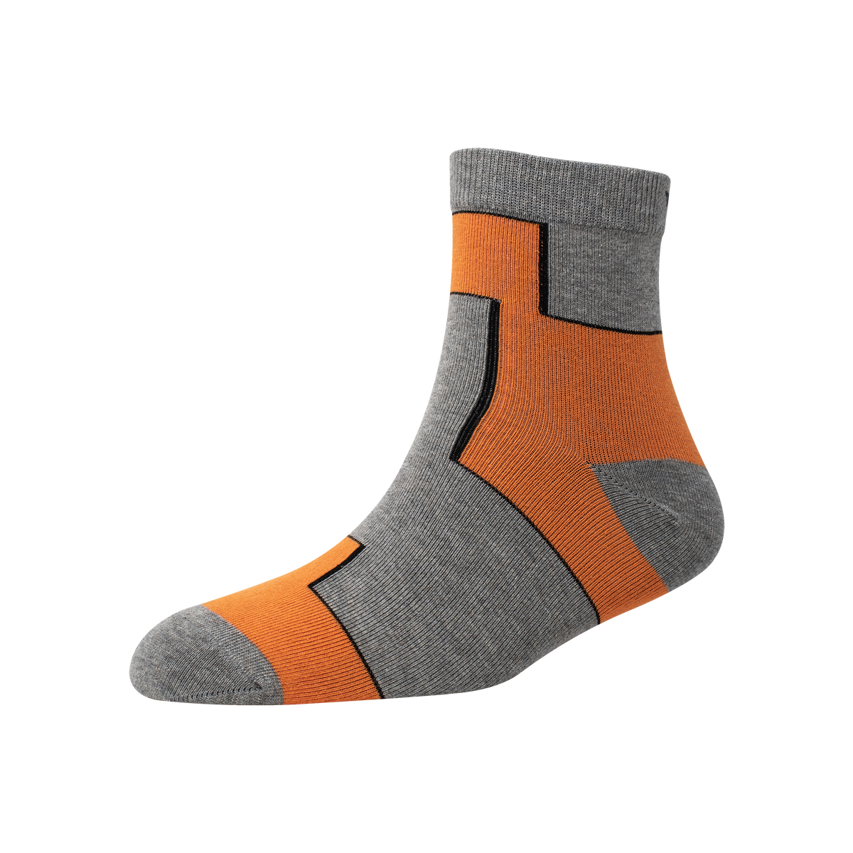 Men's YW-M1-248 Two Block Ankle Socks