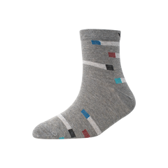 Men's YW-M1-243 Rectangular Stripe Ankle Socks