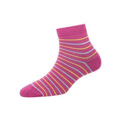 Women's YW-W1-4010 Ankle 2 Colour Stripe Socks