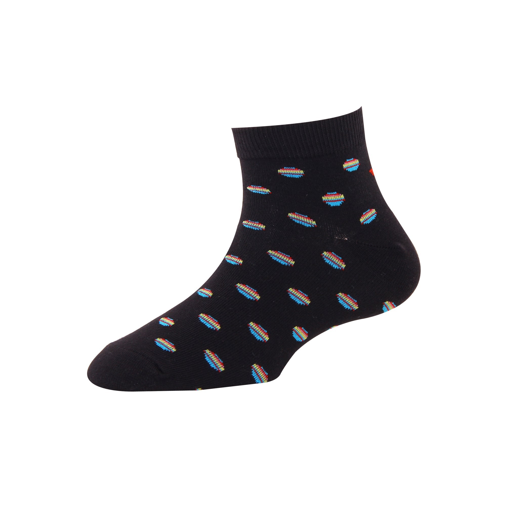 Men's YW-M1-227 Fashion Multi Colour Dot Ankle Socks