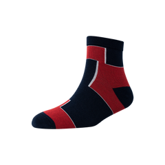 Men's YW-M1-248 Two Block Ankle Socks