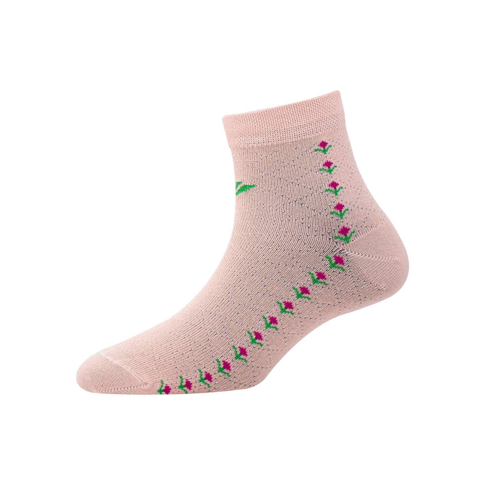Women's YW-W1-4006 Ankle Flower Socks