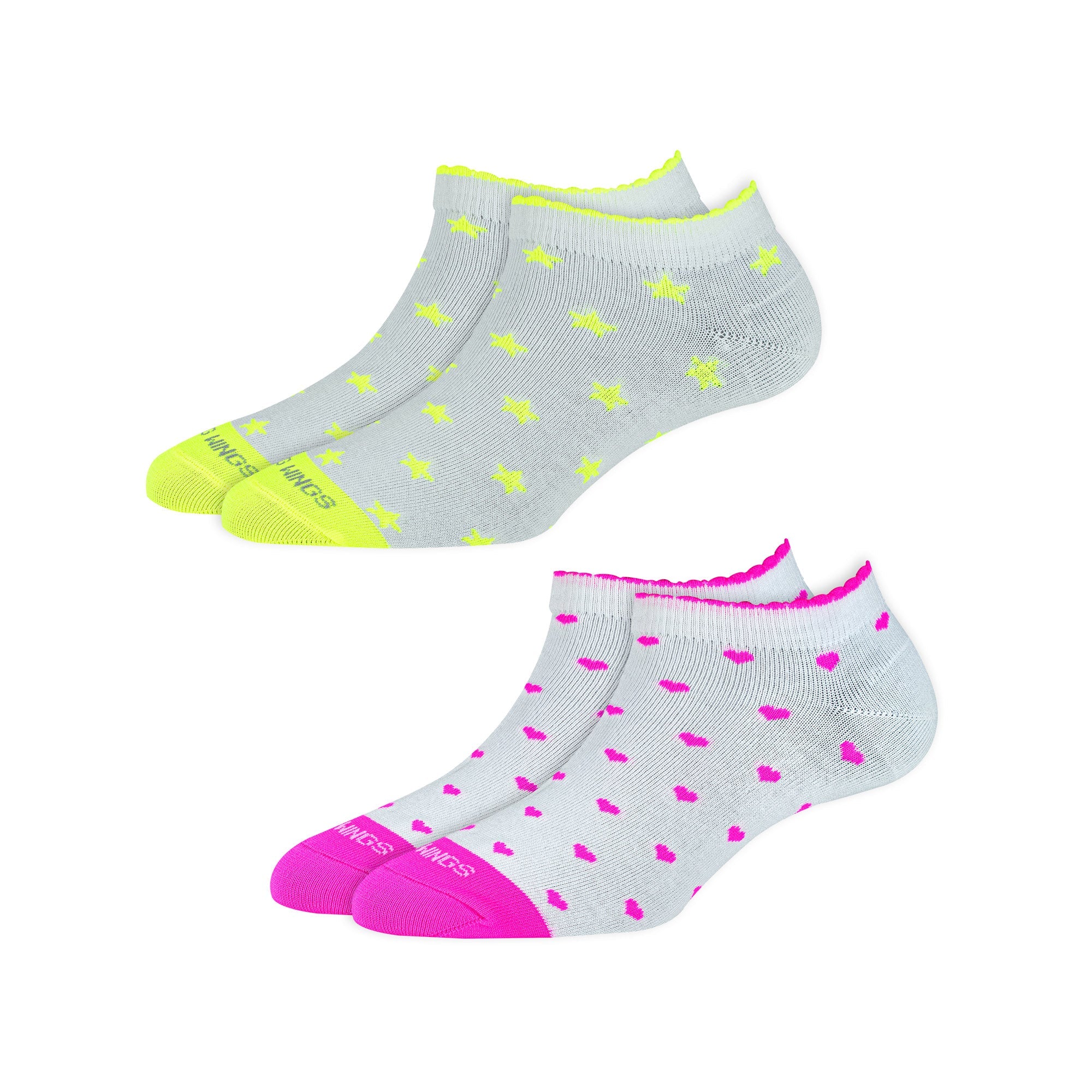 Young Wings Womens YW-W2-4011 Shock Color Socks - Pack of 2