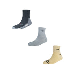Young Wings Men's TS11 Pack of 3 Terry Sports Ankle Socks