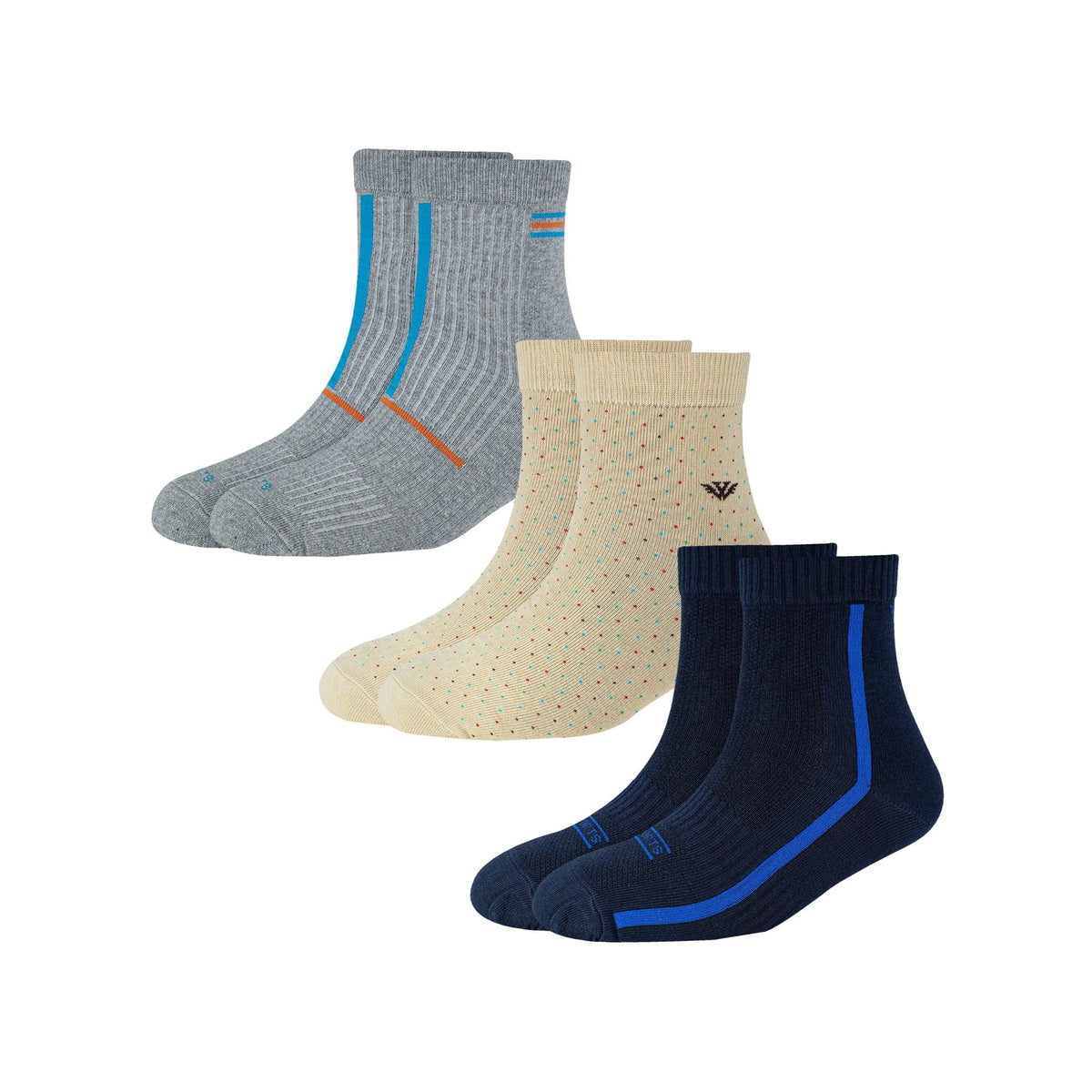 Men's AL044 Pack of 3 Ankle Socks