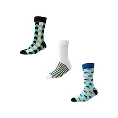 Men's FL016 Pack of 3 Crew Socks