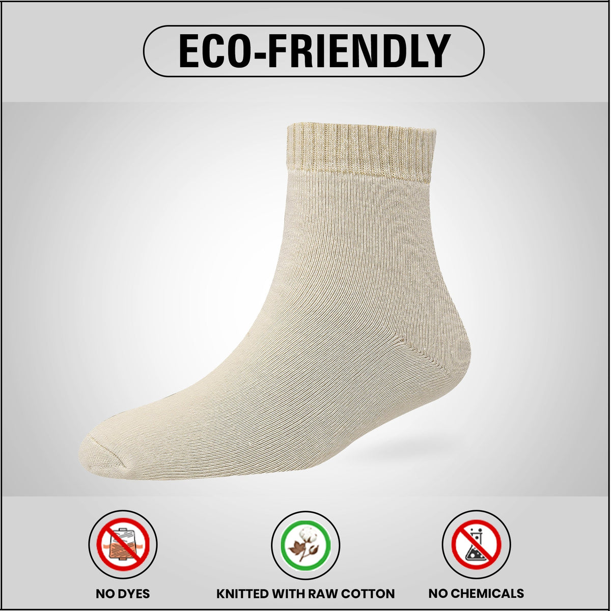 Young Wings Eco Friendly Ankle socks (Unisex) - Pack of 3