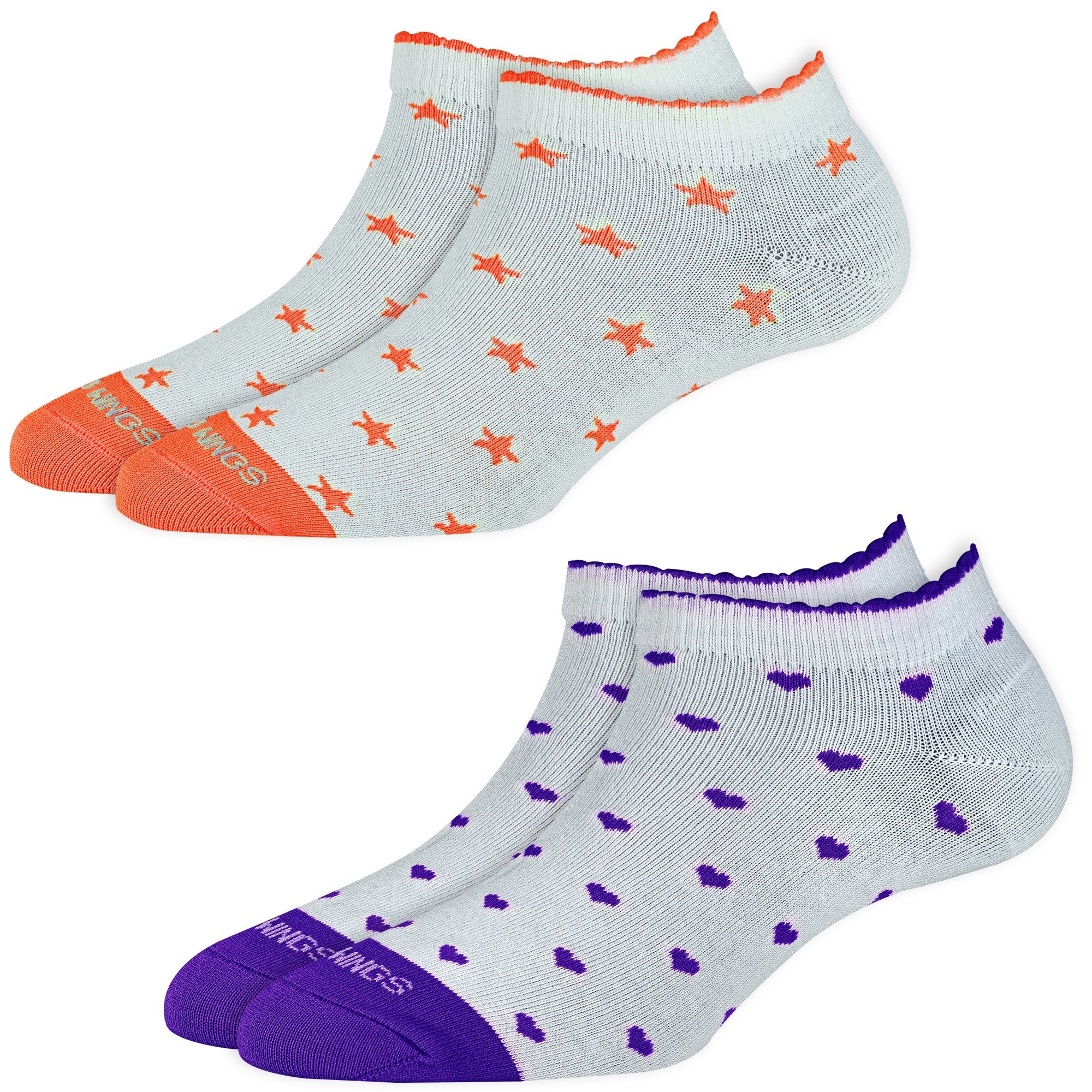Young Wings Womens YW-W2-4011 Shock Color Socks - Pack of 2