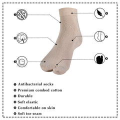 Young Wings Antibacterial Womens Cotton Thumb Ankle Socks 5001 - Pack of 3